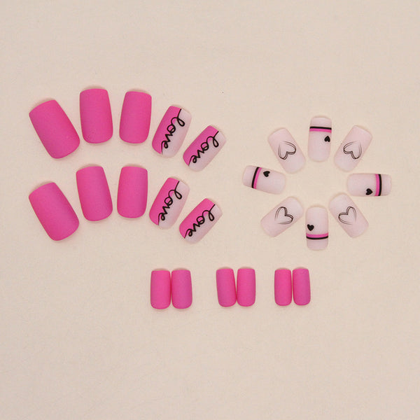 12 Sizes-24 Pcs Press On Nails W861