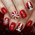 12 Sizes-24 Pcs Press On Nails C1267