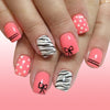 12 Sizes-24 Pcs Press On Nails C1687