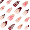 12 Sizes-24 Pcs Press On Nails JP4072