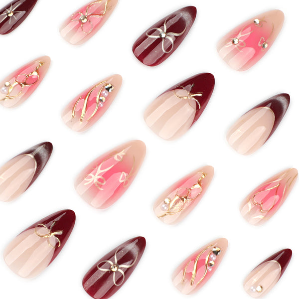 12 Sizes-24 Pcs Press On Nails JP4072