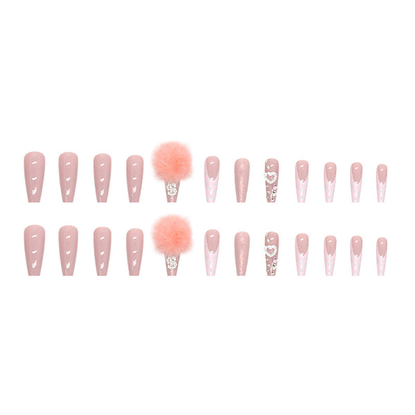 12 Sizes-24 Pcs Press On Nails Z565