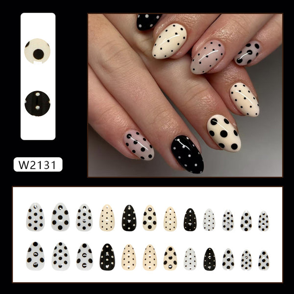 12 Sizes-24 Pcs Press On Nails W2131