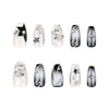 12 Sizes-24 Pcs Press On Nails JP3271