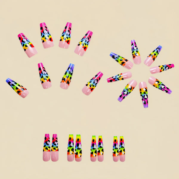 12 Sizes-24 Pcs Press On Nails Y724