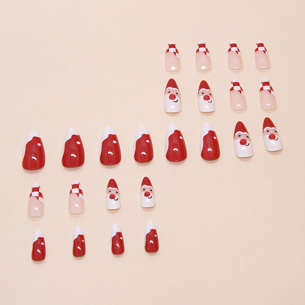 12 Sizes-24 Pcs Press On Nails W1820