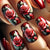 12 Sizes-24 Pcs Press On Nails Y482