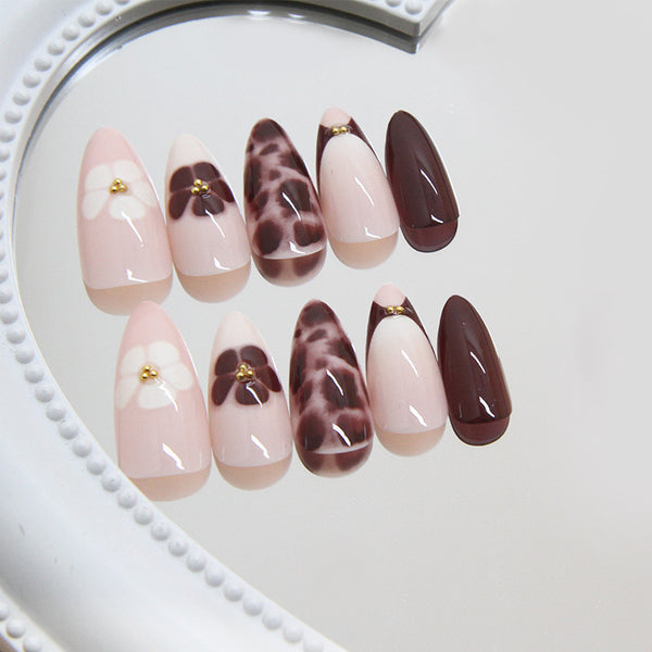 12 Sizes-24 Pcs Press On Nails Z958