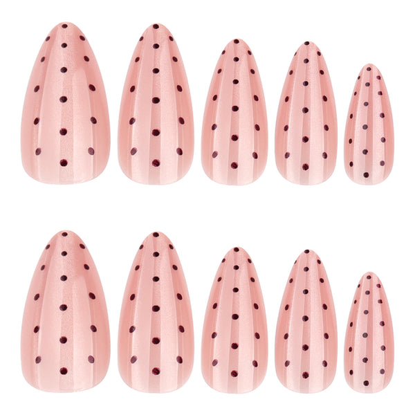 12 Sizes-24 Pcs Press On Nails JP4349