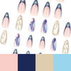12 Sizes-24 Pcs Press On Nails JP3389