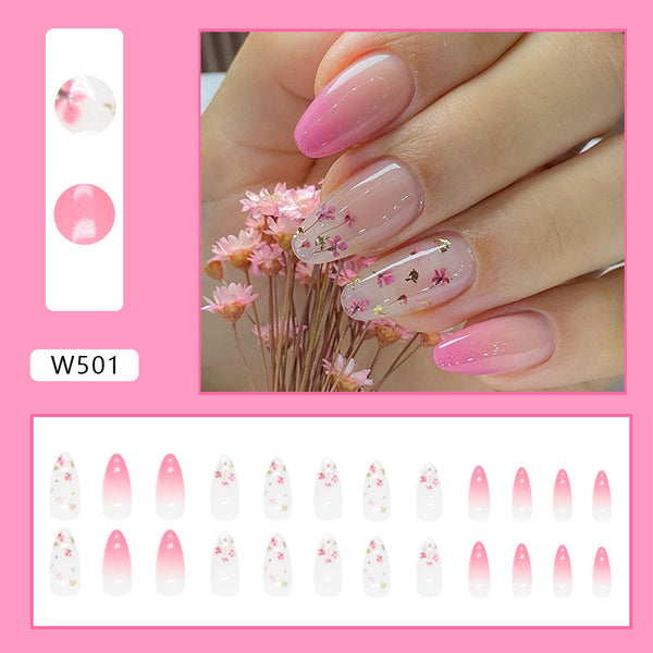 12 Sizes-24 Pcs Press On Nails W501