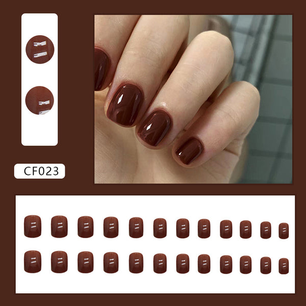 12 Sizes-24 Pcs Press On Nails CF023