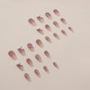 12 Sizes-24 Pcs Press On Nails Z526