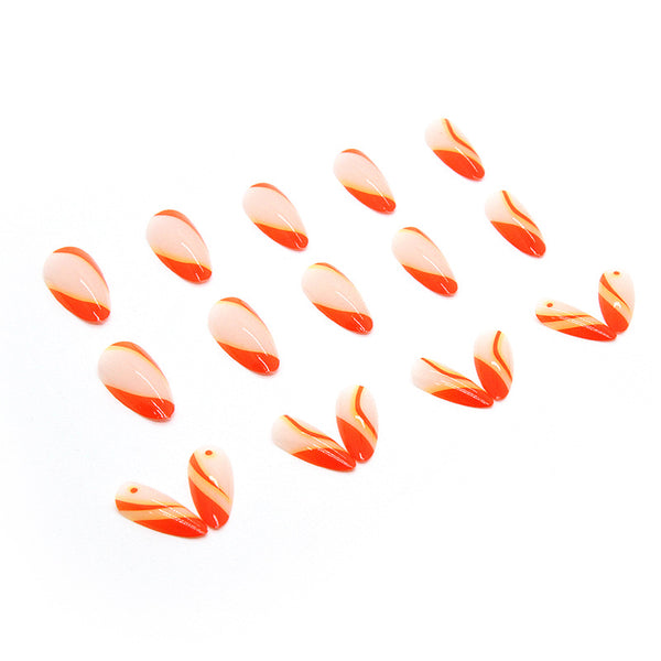 12 Sizes-24 Pcs Press On Nails W214