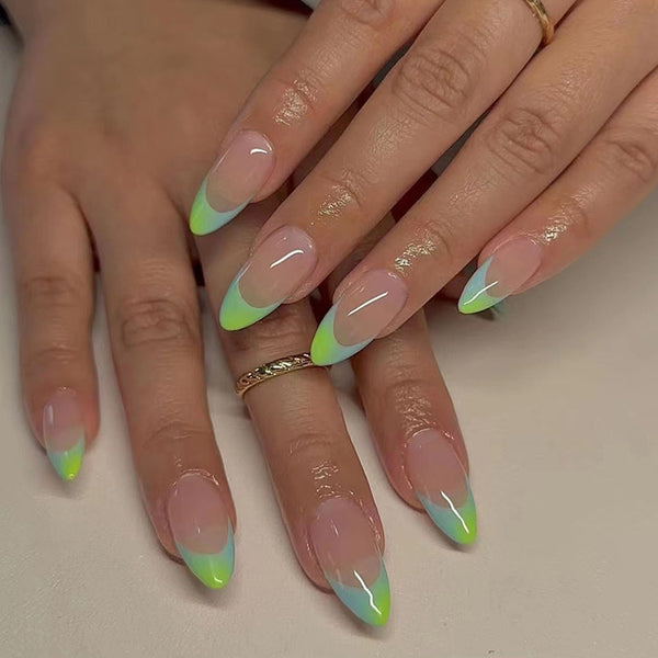 12 Sizes-24 Pcs Press On Nails W1134