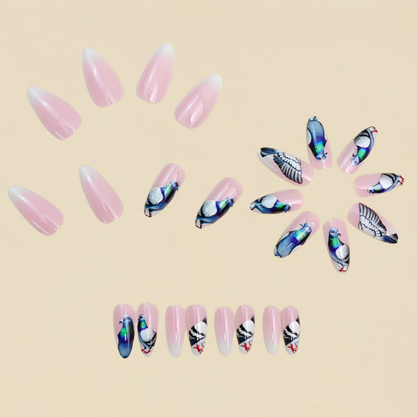12 Sizes-24 Pcs Press On Nails Y1947
