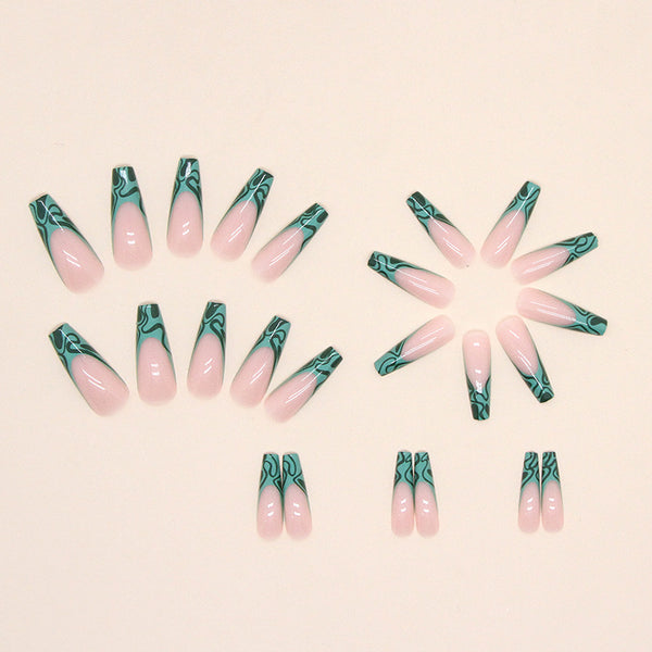 12 Sizes-24 Pcs Press On Nails W455
