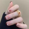 12 Sizes-24 Pcs Press On Nails Z596