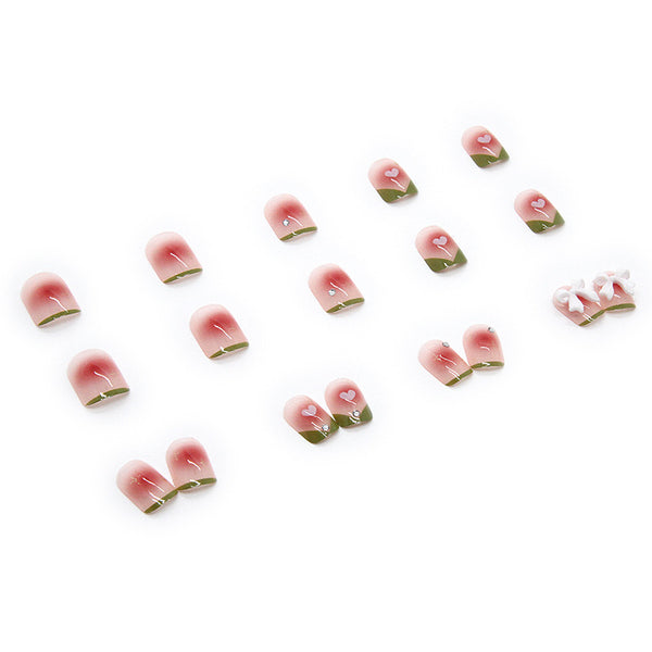 12 Sizes-24 Pcs Press On Nails Z304