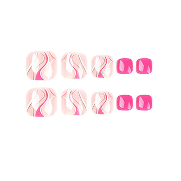 12 Sizes-24 Pcs Press On Nails JP1633