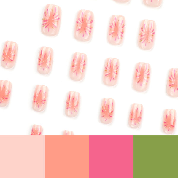 12 Sizes-24 Pcs Press On Nails JP3097