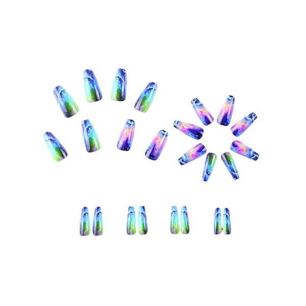 12 Sizes-24 Pcs Press On Nails Y435-1