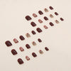 12 Sizes-24 Pcs Press On Nails S002