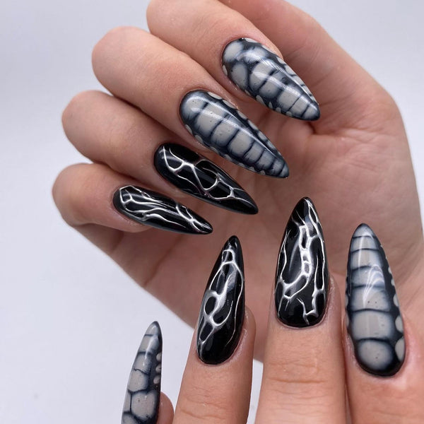 12 Sizes-24 Pcs Press On Nails DIY71