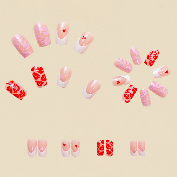 12 Sizes-24 Pcs Press On Nails Y487