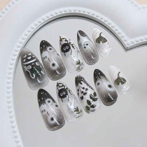 12 Sizes-24 Pcs Press On Nails W1967