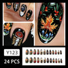 12 Sizes-24 Pcs Press On Nails Y123