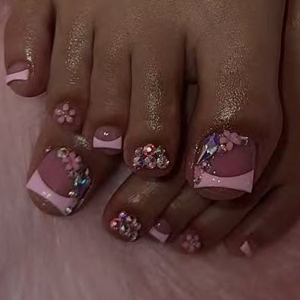 12 Sizes-24 Pcs Press On Nails JP4239