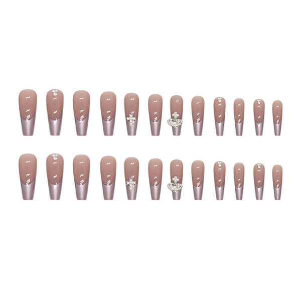 12 Sizes-24 Pcs Press On Nails Z820