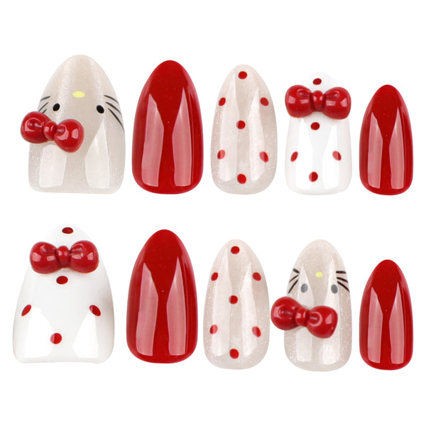 12 Sizes-24 Pcs Press On Nails JP4025