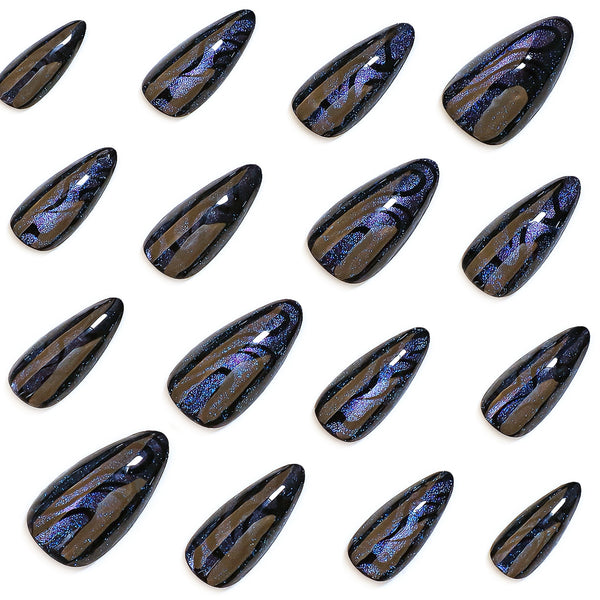 12 Sizes-24 Pcs Press On Nails JP4144
