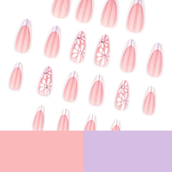 12 Sizes-24 Pcs Press On Nails JP4289