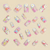 12 Sizes-24 Pcs Press On Nails Y1094