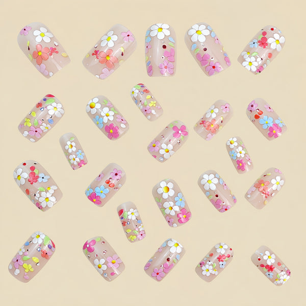 12 Sizes-24 Pcs Press On Nails Y1094