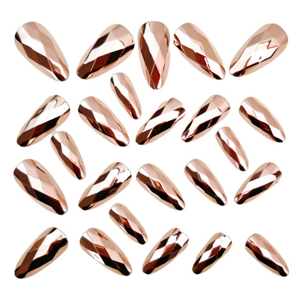 12 Sizes-24 Pcs Press On Nails Y1613