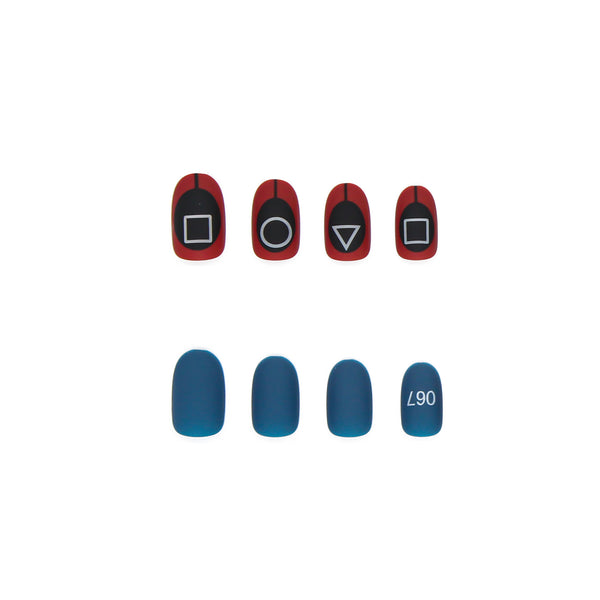 12 Sizes-24 Pcs Press On Nails R466