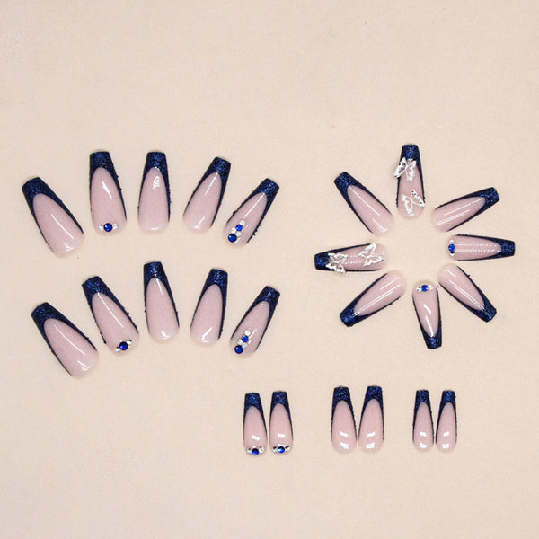 12 Sizes-24 Pcs Press On Nails Z632