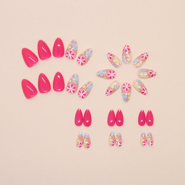 12 Sizes-24 PcsPress On Nails A316