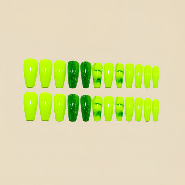 12 Sizes-24 Pcs Press On Nails Y1604