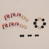 12 Sizes-24 Pcs Press On Nails F096