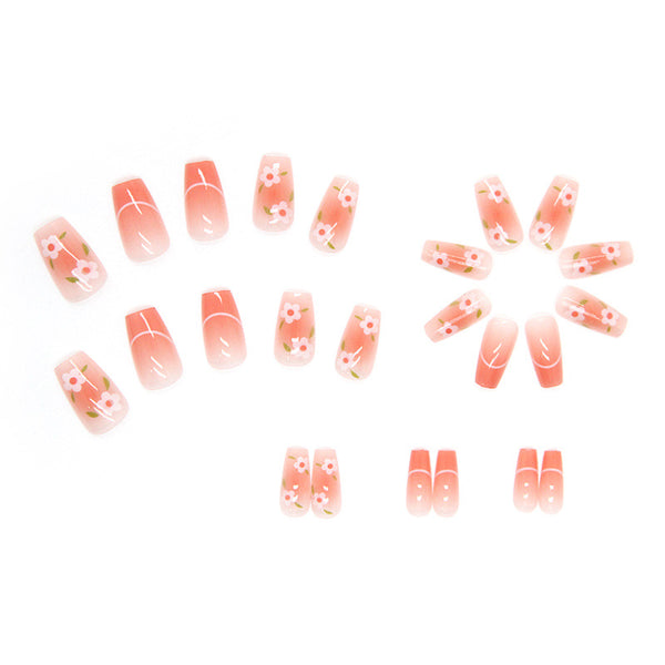 12 Sizes-24 Pcs Press On Nails R574