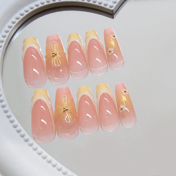 12 Sizes-24 Pcs Press On Nails Z925