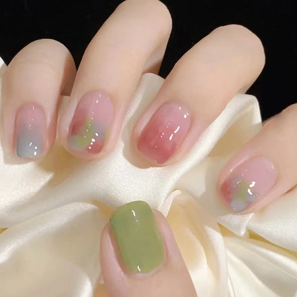 12 Sizes-24 Pcs Press On Nails R455