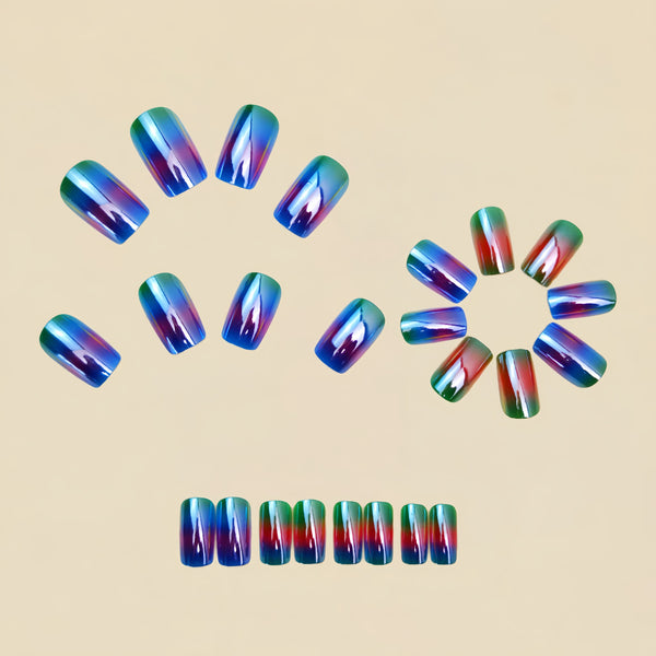 12 Sizes-24 Pcs Press On Nails Y1508