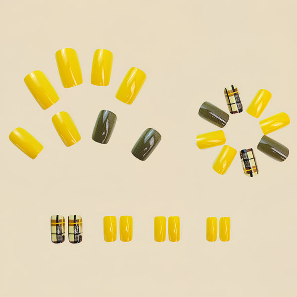 12 Sizes-24 Pcs Press On Nails Y454