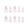 12 Sizes-24 Pcs Press On Nails JP3259